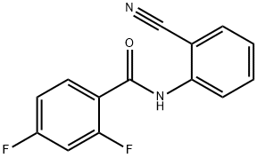 N-(2-cyanophenyl)-2,4-difluorobenzamide 구조식 이미지