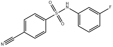 4-cyano-N-(3-fluorophenyl)benzenesulfonamide Structure