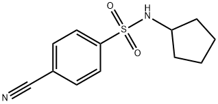 4-cyano-N-cyclopentylbenzenesulfonamide Structure