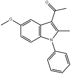 1-(5-methoxy-2-methyl-1-phenyl-1H-indol-3-yl)ethanone Structure