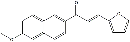 3-(2-furyl)-1-(6-methoxy-2-naphthyl)-2-propen-1-one Structure