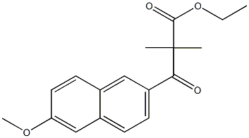 ethyl 3-(6-methoxy-2-naphthyl)-2,2-dimethyl-3-oxopropanoate Structure
