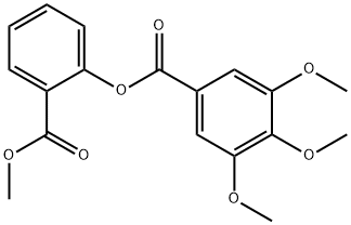 2-(methoxycarbonyl)phenyl3,4,5-trimethoxybenzoate 구조식 이미지