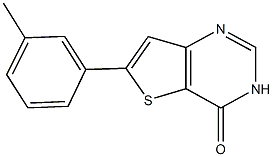 6-(3-methylphenyl)thieno[3,2-d]pyrimidin-4(3H)-one Structure