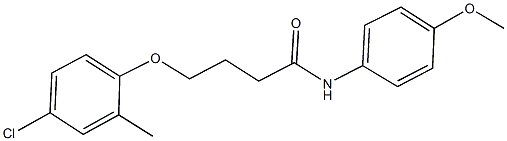 4-(4-chloro-2-methylphenoxy)-N-(4-methoxyphenyl)butanamide Structure