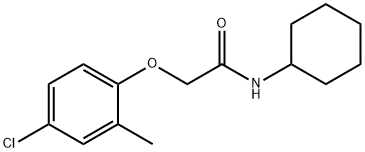 2-(4-chloro-2-methylphenoxy)-N-cyclohexylacetamide 구조식 이미지