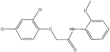 2-(2,4-dichlorophenoxy)-N-(2-methoxyphenyl)acetamide Structure