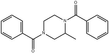 1,4-dibenzoyl-2-methylpiperazine 구조식 이미지