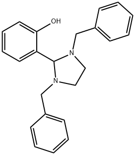 2-(1,3-dibenzyl-2-imidazolidinyl)phenol 구조식 이미지