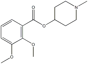 1-methyl-4-piperidinyl 2,3-dimethoxybenzoate 구조식 이미지