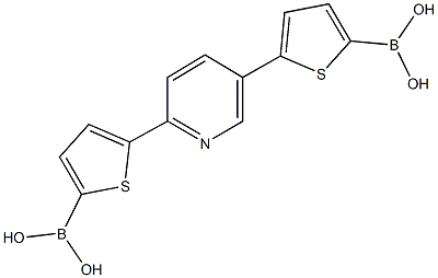 5-{5-[5-(dihydroxyboryl)thien-2-yl]pyridin-2-yl}thien-2-ylboronic acid Structure