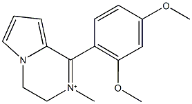 1-(2,4-dimethoxyphenyl)-2-methyl-3,4-dihydropyrrolo[1,2-a]pyrazin-2-ium 구조식 이미지
