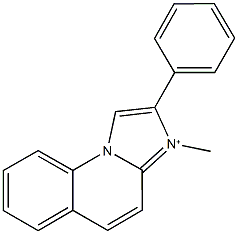 3-methyl-2-phenylimidazo[1,2-a]quinolin-3-ium Structure