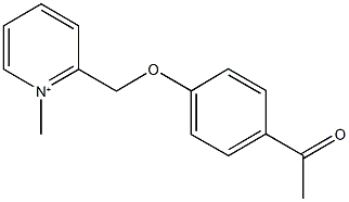 2-[(4-acetylphenoxy)methyl]-1-methylpyridinium 구조식 이미지