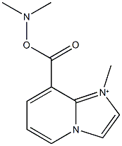 8-{[(dimethylamino)oxy]carbonyl}-1-methylimidazo[1,2-a]pyridin-1-ium 구조식 이미지