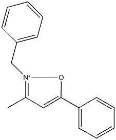 2-benzyl-3-methyl-5-phenylisoxazol-2-ium Structure