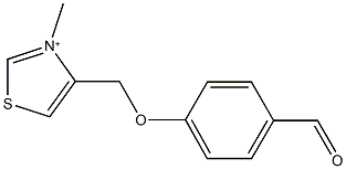 4-[(4-formylphenoxy)methyl]-3-methyl-1,3-thiazol-3-ium Structure