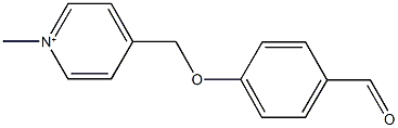 4-[(4-formylphenoxy)methyl]-1-methylpyridinium Structure