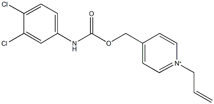 (1-allyl-4-pyridiniumyl)methyl 3,4-dichlorophenylcarbamate Structure