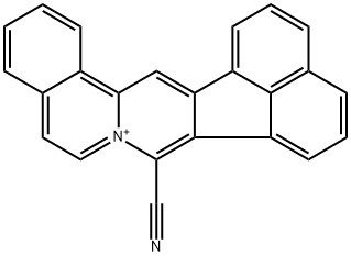 8-cyanoacenaphtho[1',2':4,5]pyrido[2,1-a]isoquinolinium Structure