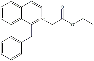 1-benzyl-2-(2-ethoxy-2-oxoethyl)isoquinolinium 구조식 이미지