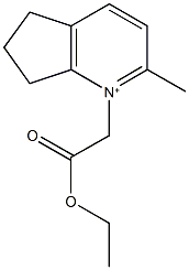 1-(2-ethoxy-2-oxoethyl)-2-methyl-6,7-dihydro-5H-cyclopenta[b]pyridinium Structure