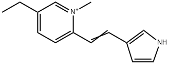 5-ethyl-1-methyl-2-[2-(1H-pyrrol-3-yl)vinyl]pyridinium 구조식 이미지