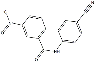 N-(4-cyanophenyl)-3-nitrobenzamide 구조식 이미지