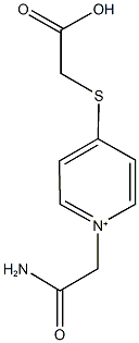 1-(2-amino-2-oxoethyl)-4-[(carboxymethyl)sulfanyl]pyridinium Structure