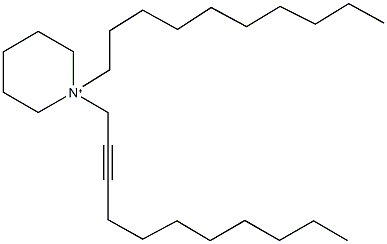 1-decyl-1-(2-undecynyl)piperidinium Structure