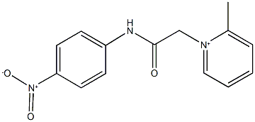 2-methyl-1-[2-(4-nitroanilino)-2-oxoethyl]pyridinium Structure