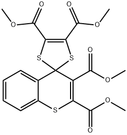 tetramethyl spiro[1,3-dithiole-2,4'-(4'H)-thiochromene]-2',3',4,5-tetracarboxylate Structure