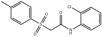 N-(2-chlorophenyl)-2-[(4-methylphenyl)sulfonyl]acetamide 구조식 이미지