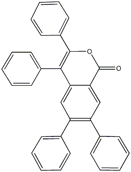 3,4,6,7-tetraphenyl-1H-isochromen-1-one 구조식 이미지