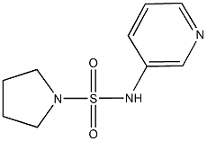 N-(3-pyridinyl)-1-pyrrolidinesulfonamide Structure