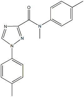 N-methyl-N,1-bis(4-methylphenyl)-1H-1,2,4-triazole-3-carboxamide 구조식 이미지