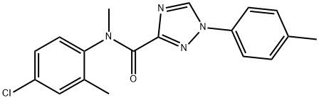 N-(4-chloro-2-methylphenyl)-N-methyl-1-(4-methylphenyl)-1H-1,2,4-triazole-3-carboxamide 구조식 이미지