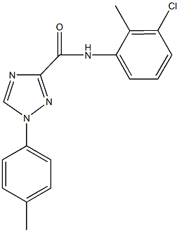 N-(3-chloro-2-methylphenyl)-1-(4-methylphenyl)-1H-1,2,4-triazole-3-carboxamide Structure