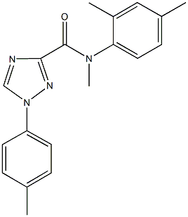 N-(2,4-dimethylphenyl)-N-methyl-1-(4-methylphenyl)-1H-1,2,4-triazole-3-carboxamide Structure