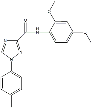 N-(2,4-dimethoxyphenyl)-1-(4-methylphenyl)-1H-1,2,4-triazole-3-carboxamide 구조식 이미지