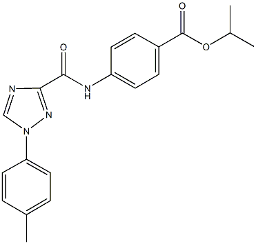 isopropyl 4-({[1-(4-methylphenyl)-1H-1,2,4-triazol-3-yl]carbonyl}amino)benzoate 구조식 이미지