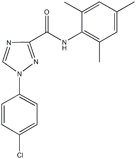 1-(4-chlorophenyl)-N-mesityl-1H-1,2,4-triazole-3-carboxamide Structure