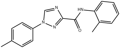 N-(2-methylphenyl)-1-(4-methylphenyl)-1H-1,2,4-triazole-3-carboxamide 구조식 이미지