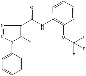 5-methyl-1-phenyl-N-[2-(trifluoromethoxy)phenyl]-1H-1,2,3-triazole-4-carboxamide Structure