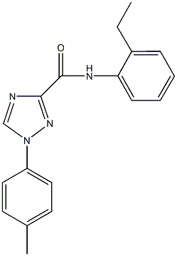 N-(2-ethylphenyl)-1-(4-methylphenyl)-1H-1,2,4-triazole-3-carboxamide Structure