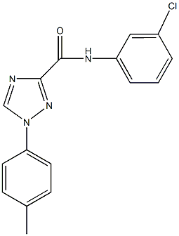 N-(3-chlorophenyl)-1-(4-methylphenyl)-1H-1,2,4-triazole-3-carboxamide Structure