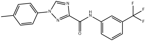 1-(4-methylphenyl)-N-[3-(trifluoromethyl)phenyl]-1H-1,2,4-triazole-3-carboxamide Structure