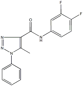 N-(3,4-difluorophenyl)-5-methyl-1-phenyl-1H-1,2,3-triazole-4-carboxamide Structure