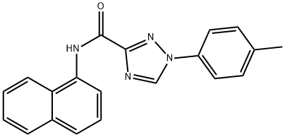 1-(4-methylphenyl)-N-(1-naphthyl)-1H-1,2,4-triazole-3-carboxamide Structure