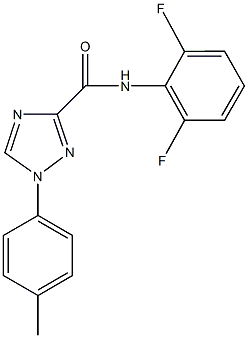 N-(2,6-difluorophenyl)-1-(4-methylphenyl)-1H-1,2,4-triazole-3-carboxamide 구조식 이미지